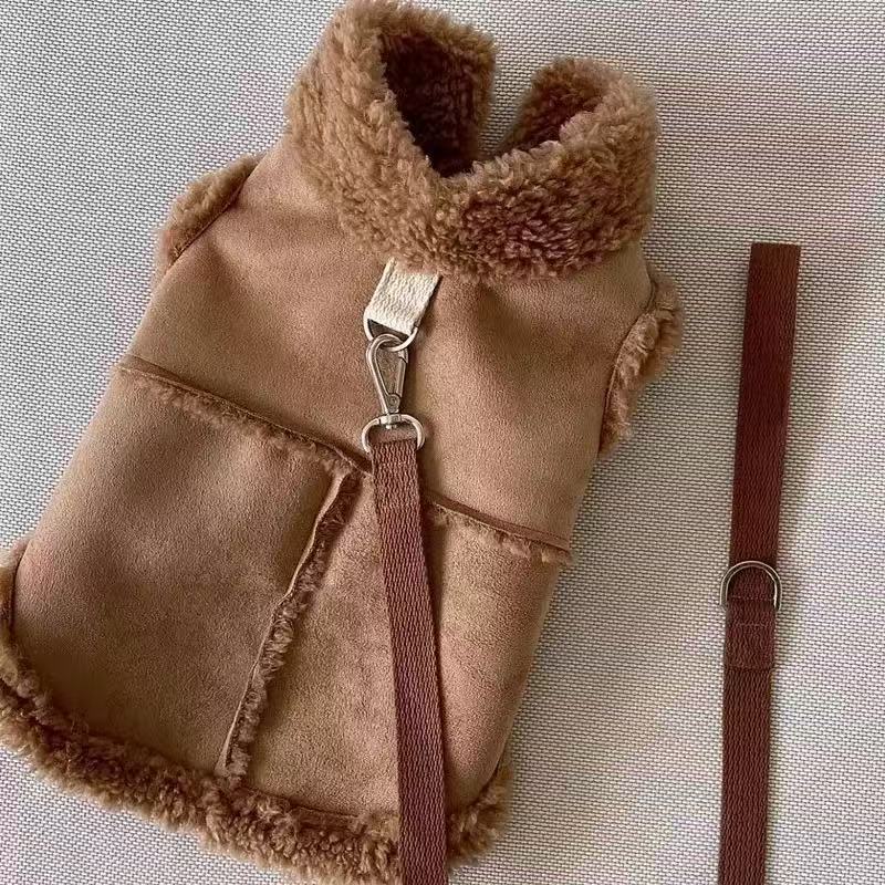 1pc Winter Warm Dog Hoodie Sweatshirts with Fleeced,outdoor Dog Clothes for Small Dogs Chihuahua Coat Clothing Puppy Cat Custume