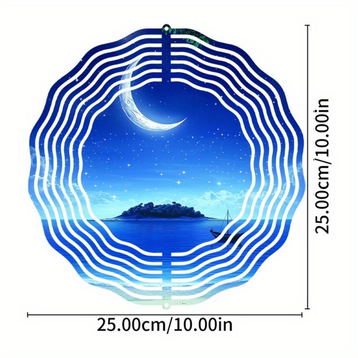 

Колокольчик ветра Одинокая лодка под луной – Подвесное украшение в прибрежном стиле для декора на открытом воздухе и в помещении 01A