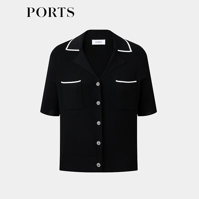 PORTS Women's Short Sleeve Mid-Length Knit Cardigan