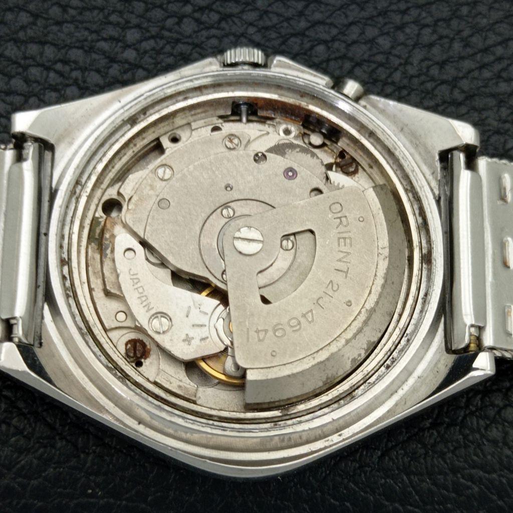 AUTOMATIC VINTAGE ORIENT AAA CRYSTAL JAPAN MENS ORIGINAL DIAL WATCH a706922-1