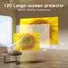 Proiettore 1080P WiFi BT5.2 Sistema Android 11 Proiettore per film ruotabile di 180 gradi con display da 120 pollici