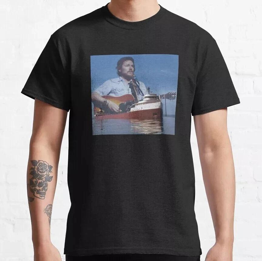 Gordon Lightfoot and Edmund Fitzgerald Classic S-5XL Art T-Shirt XS