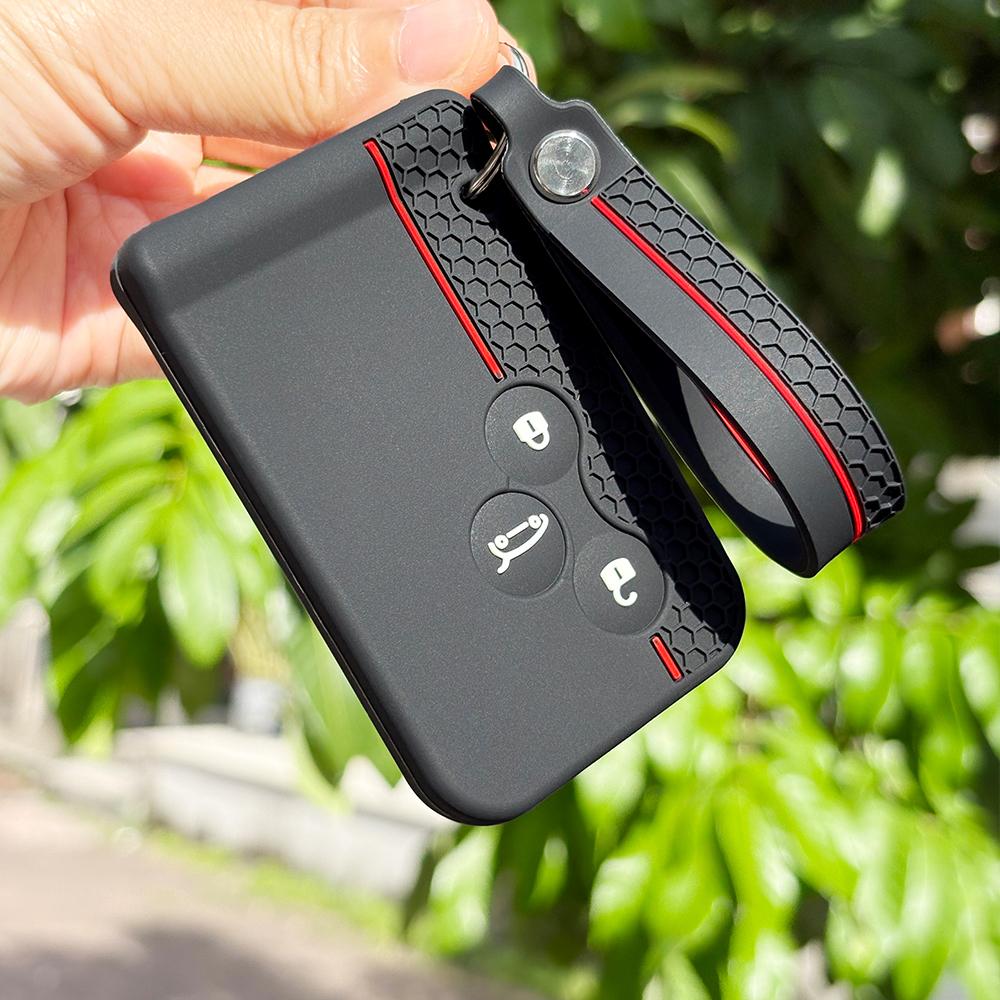 Keychain Protection For Renault Scenic 2 Megane Clio 4 Tula Region 2 Stage Zoe Cassone Logan Laguna Silicone Key Cover Holder