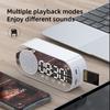 Double Alarm Digita Alarm Clock Wireless Wireless  Bluetooth Speaker Bluetooth Clock  Gifts