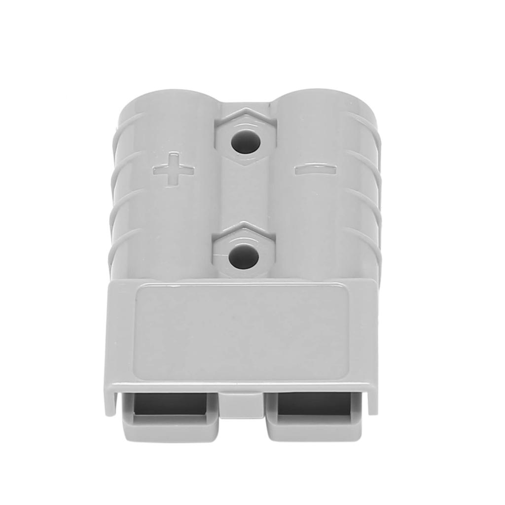 Ahvqevn Anderson Style Plug Connector 50A 600V 6-12AWG Plated Solid Terminal Plug for Power Tool, 6AWG Gray