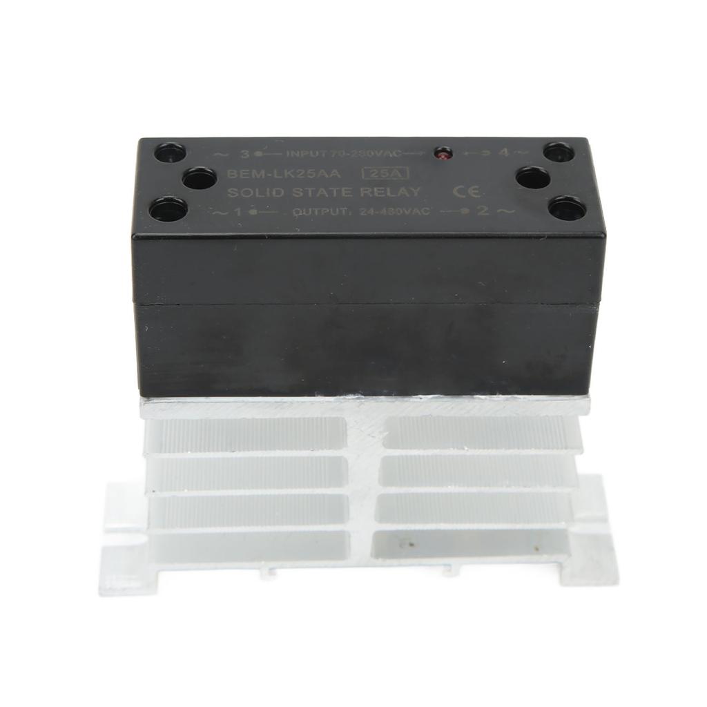 BERM AC to AC Solid State Relay ABS Aluminum Alloy Input 70‑280V Output 24‑480V Relay Module for Motor Control