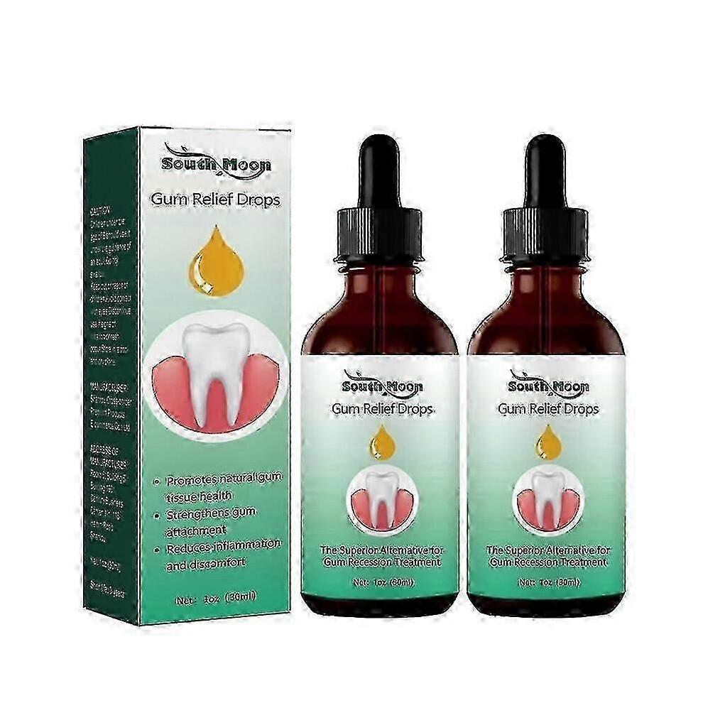 2pcs Gum Drops Nettoyer les Dents Enlever les Dents Maculaires Soulager la Bouche