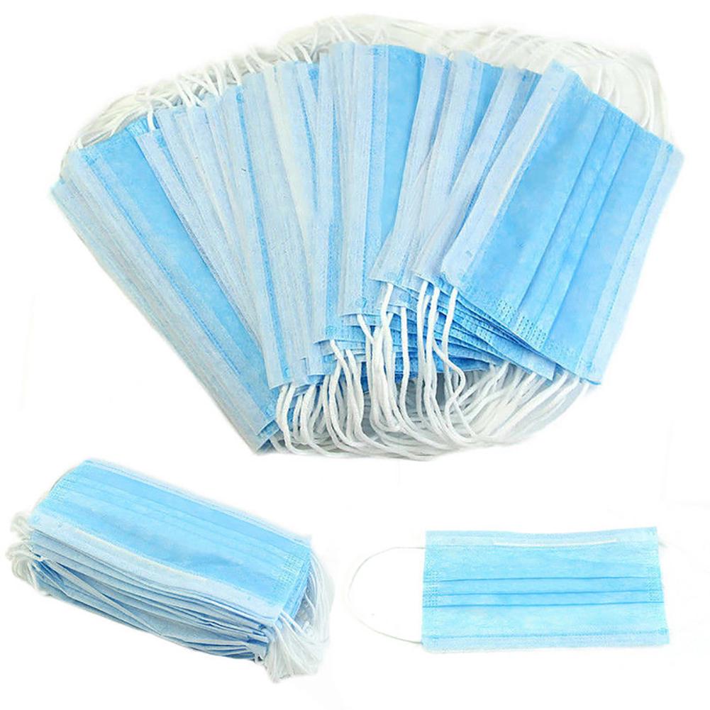 10 pcs/50Pcs Disposable Face Ear Loop Dental Mask Layered Respirator Decoration