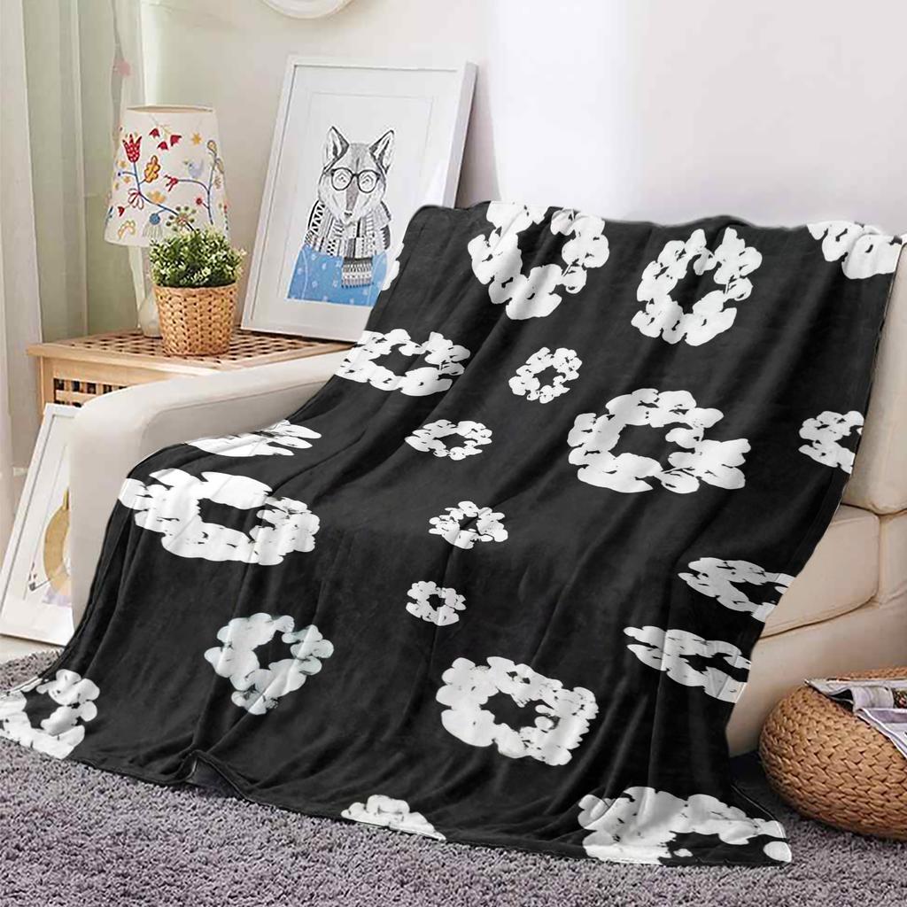 Luxury Comfort T-Tears Printed Soft Plush Blanket for Sofa Fashion Living Room Office Bedroom Travel Gift Single-sided