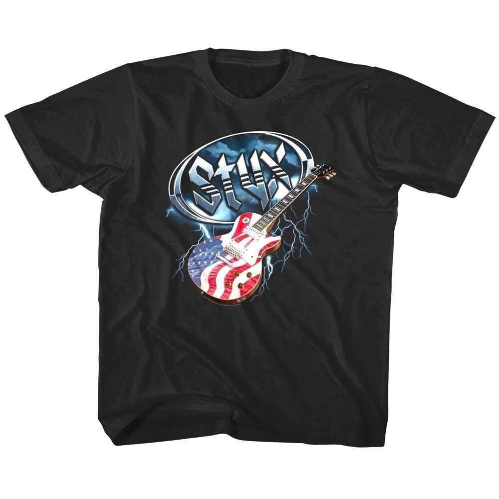 Styx Dennis Deyoung USA Guitar T Shirt