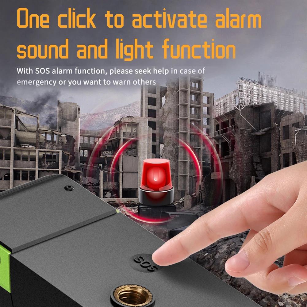 Portable Radio Multifunctional AM/FM Solar Hand Crank Radio with Compass LED Flashlight 5000mAh Power Bank Bluetooth 5.0 Speaker