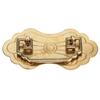 Antique Drawer Handle 12.8x7cm Wealth Blossoms Retro Chinese Style Brass Vintage Drawer Pulls with