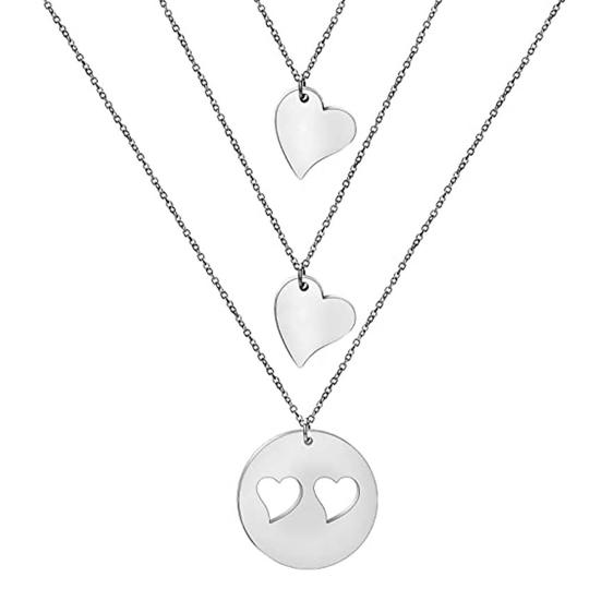 

Крутая цепочка на ключицу, кулон в форме сердца, гальваника, платье B