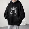 Printed Autumn and Winter Fleece Thickened Hooded Sweater Mens American Relaxed Fit Everyday Student Jacket