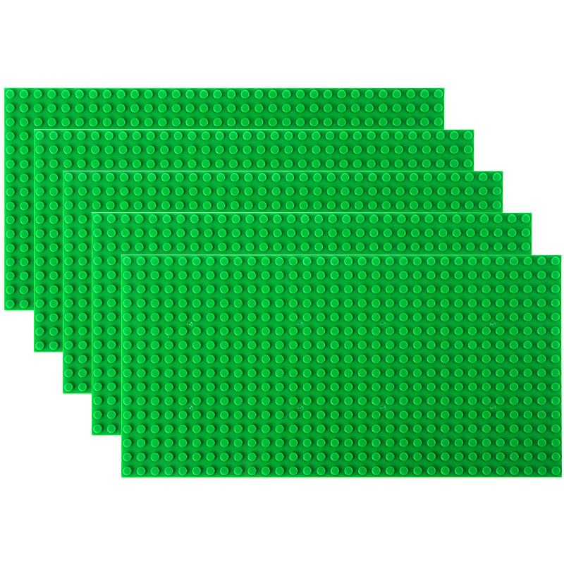 

5 шт. 16x32 Блок Базовая пластина, совместимая с основными брендами, игровая детская игрушка для творчества Базовые аксессуары 5pcs16x32 зелёный