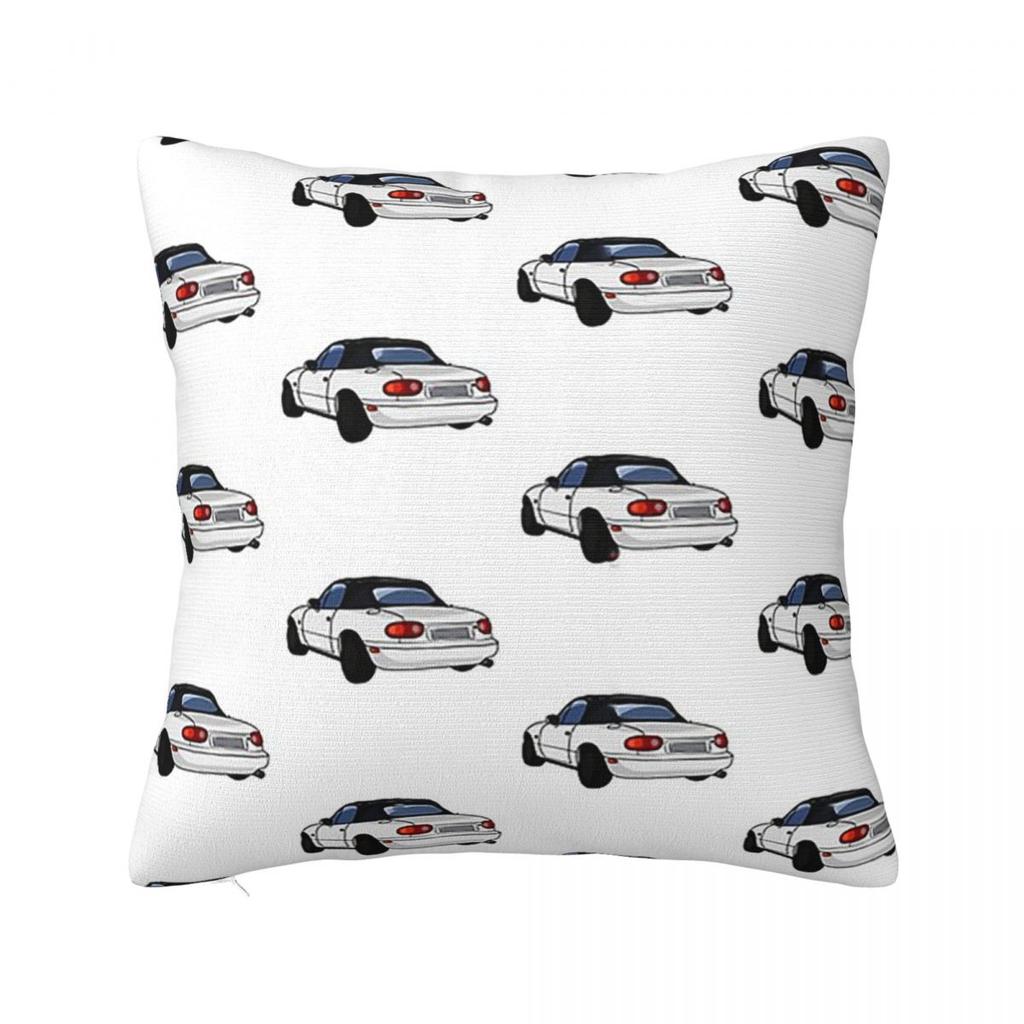 Mazda Miata Mx5 1990 Red Square Pillowcase Cushion Cover Pillow Case Throw Pillow Cover for Home Bedroom Car