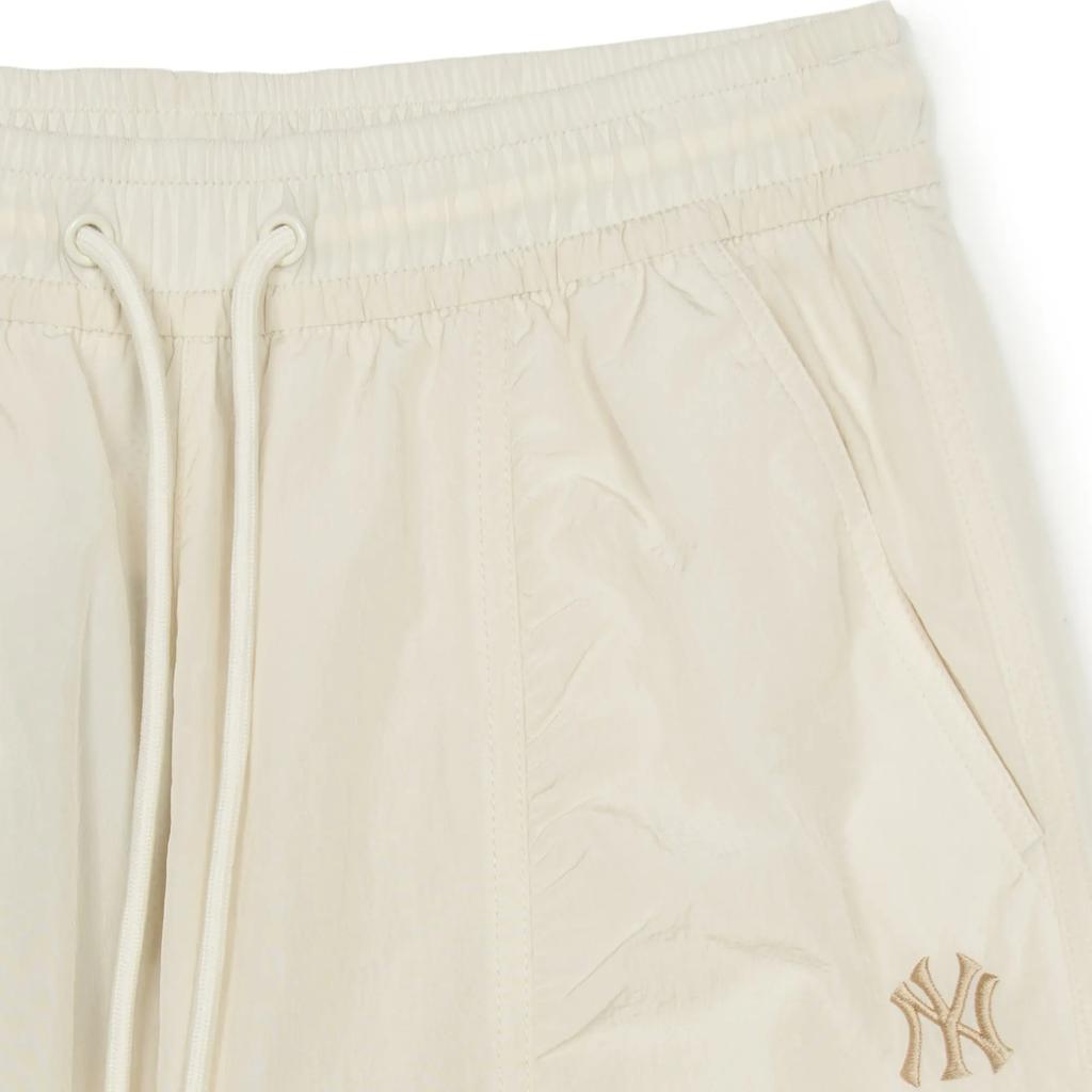 MLB Solid Color Loose Casual Pants Women Bottoms Beige 3FWPB0553-50CRS