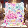 Precure 2D Flat Pattern Flannel Blanket High Quality All Seasons Warmth and Comfort Perfect for Christmas Gifts.DMT0925153