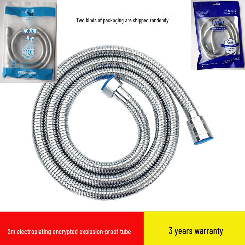 Stainless Steel Explosion-Proof Shower Hose with Hot and Cold Pressurized Nozzle