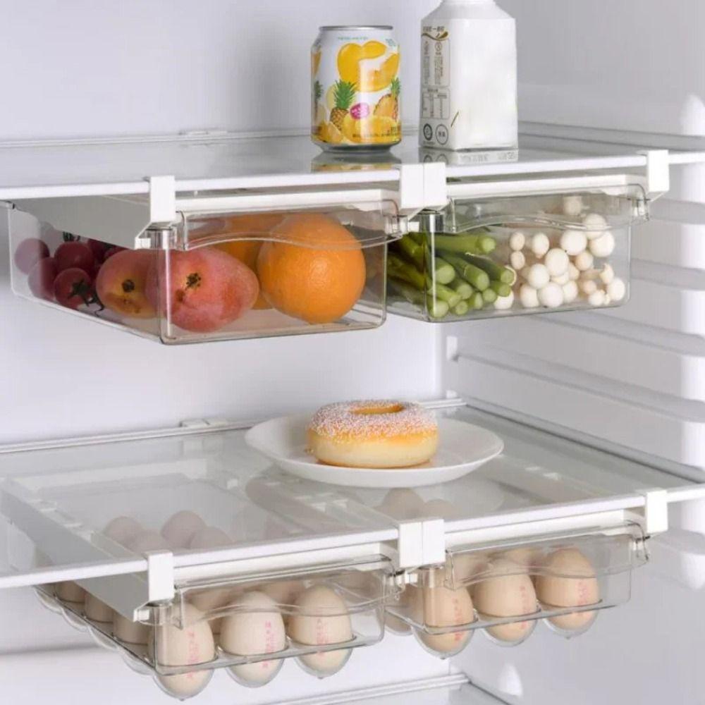 

Refrigerator Fruit Organizer Clear Storage Holder New Food Storage Box 2pcs Egg boxes