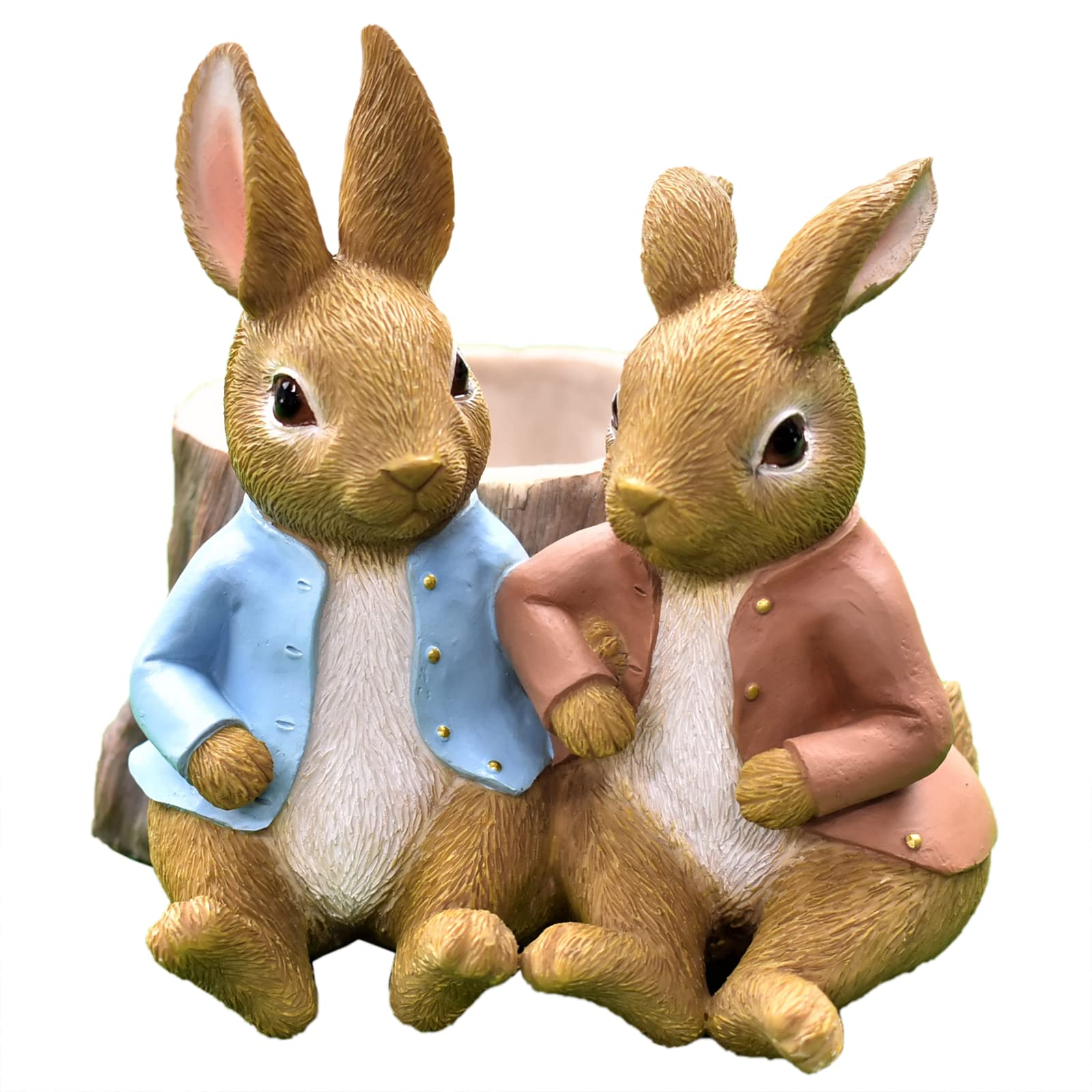 

Shinshin Boeki Peter Rabbit Flower Pot, Best Friends, Approx. 15 x 15 x 18.5 cm, 8540524