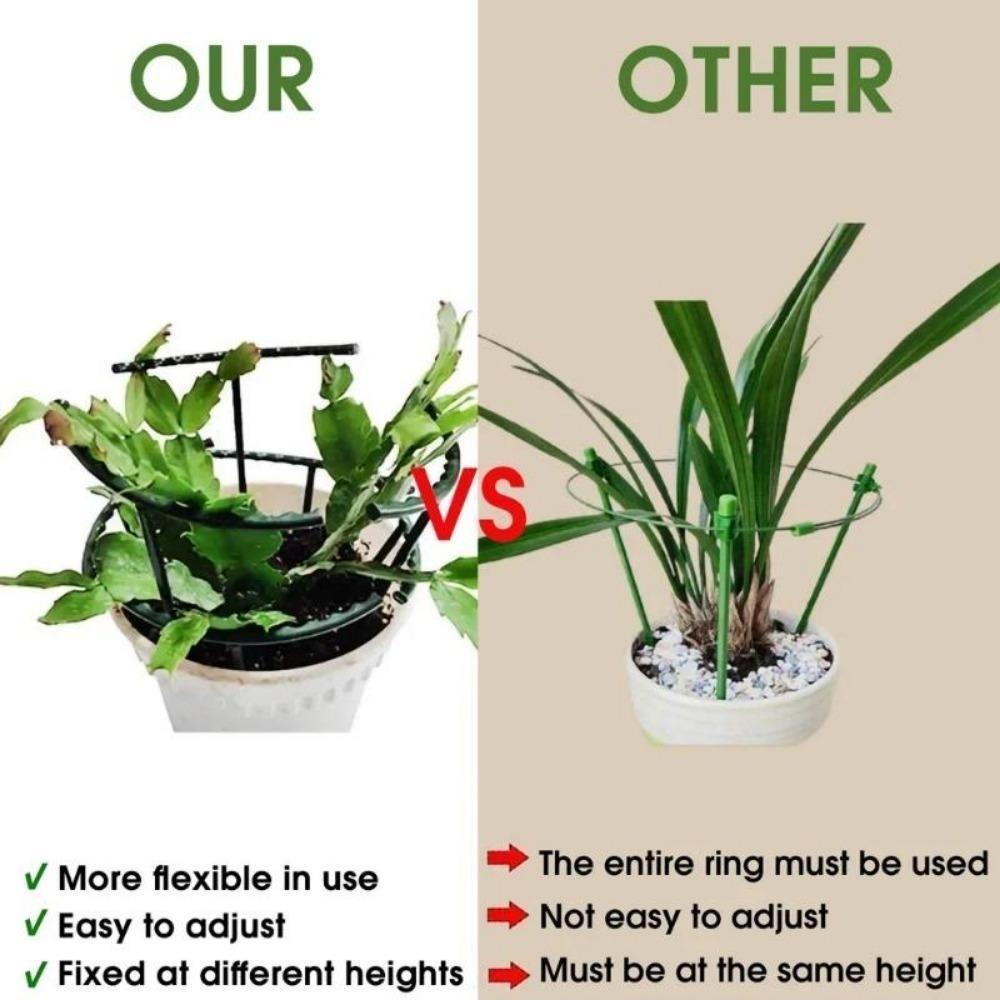 2/4PCS Plastic Plant Support Pile Frame Greenhouse Arrangement Semicircle Fixed Rod Indoor Flower Plant Vine Climbing Bracket