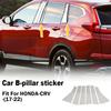6PCS Chrome Window Pillar Posts Door Trim Covers For Honda CRV 2017-2022 CR-V