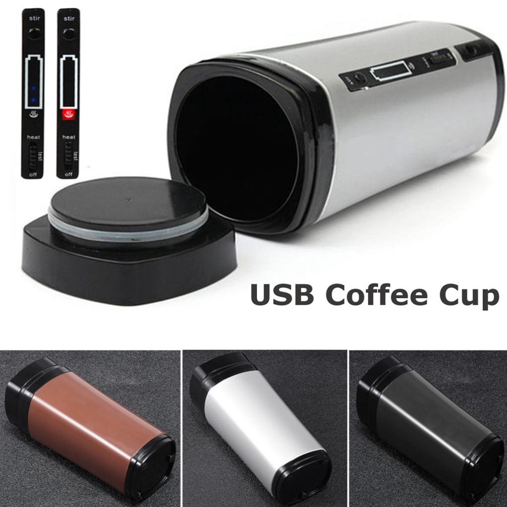 Heating Bottle Coffee Cup Self Stirring USB Rechargeable Auto Mix Mug Warmer Self Automatic Stirring Mixing Mug Insulation