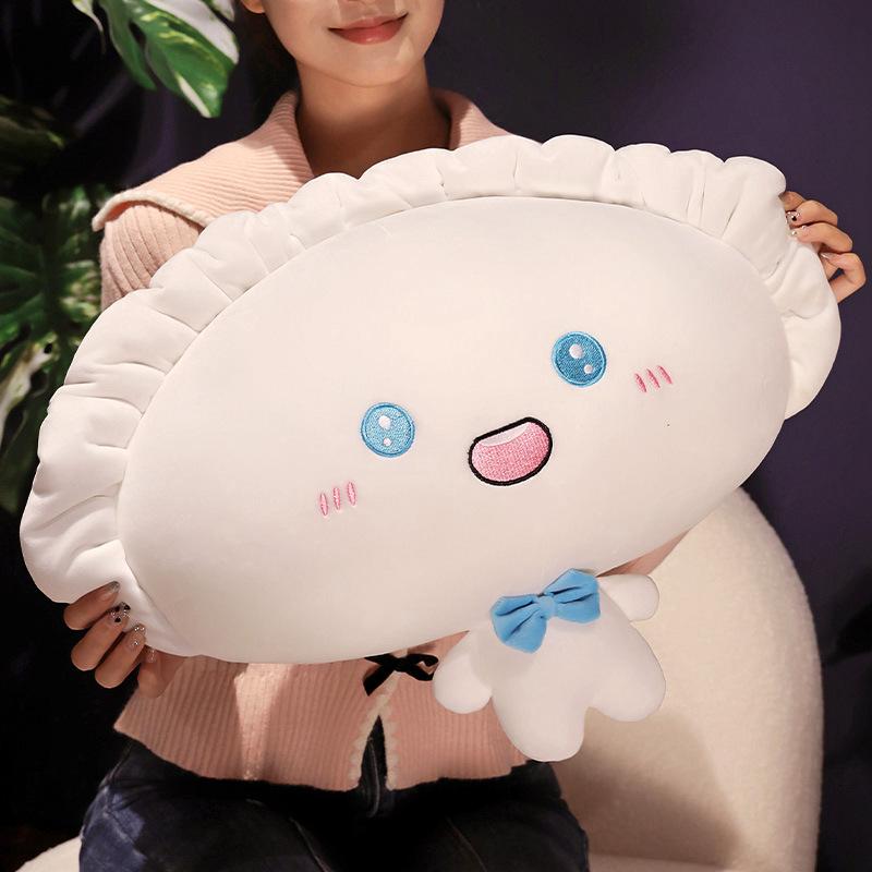 Cute Simulated Dumpling Dumplings Doll Plush Toy Doll Girl Sleeping Pillow Rag Doll Gift Pendant
