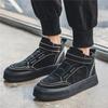Ankle Boots Suede Designer Shoes for Men 2025 New Vintage Boots Hook & Loop Versatile Luxurymale Casual Sneakers Botines Hombre