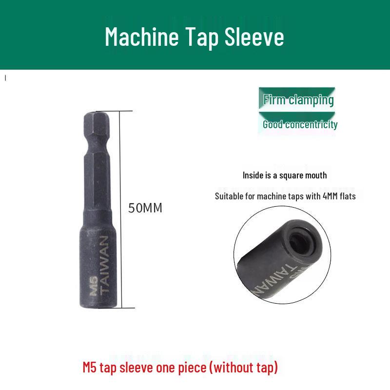 Hex Shank Tapping Chuck Conversion Head with Tap Extension Rod