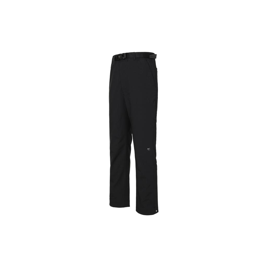 Nike X MMW Elastic Waist Solid Color Casual Long Pants Spring Season Men Bottoms Black DD9433-010