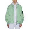 ONITSUKA TIGER Stand Collar Zipper Design Warm Fashion Solid Color Long Sleeve Jacket Unisex Jacket Light-Green 2183B316-301
