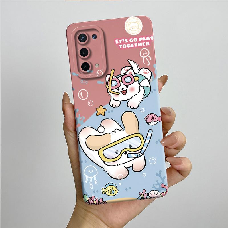 For OPPO A74 5G A54 5G Case A93 5G Capa Silicone Soft Phone Funda CPH2197 CPH2195 CPH2263 Painted Printed Protective Back Cover
