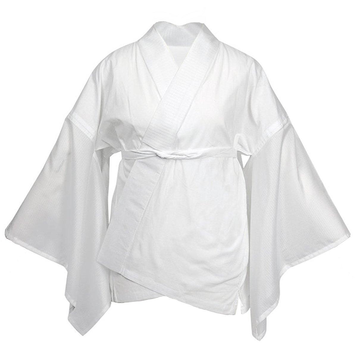 

Летняя стирающаяся из шелковой ткани с размером воротника для женщин [KYOETSU] половина нижнего белья вырез половинный воротник, 23, (L) белый