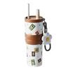 Ceramic Coated Vacuum Cup Stainless Steel Thermal Water Bottle Practical Vacuum Mug  Sports