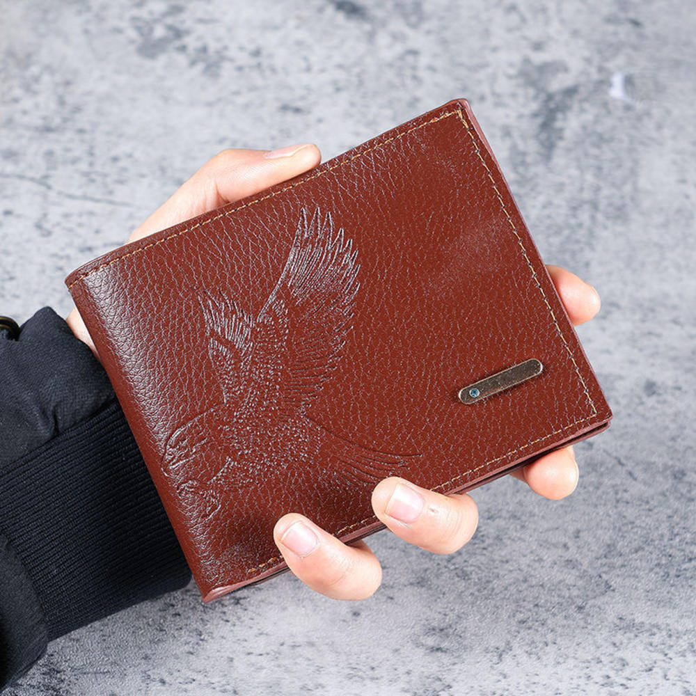 Coin Purse  Men'S Short Wallet Bifold Wallet Slim Pu Leather Wallet For Pocket Carry Gifts Daily Use