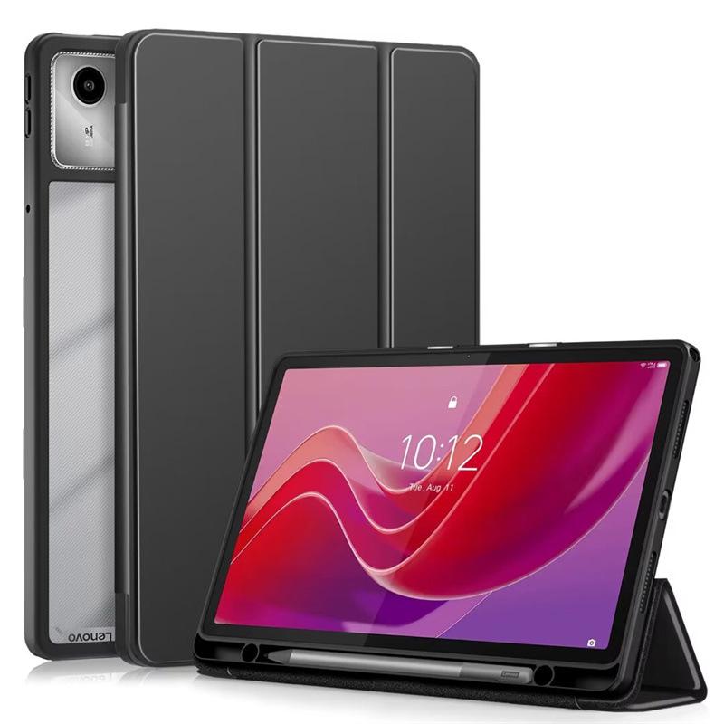 Kompatibilní s lenovo xiaoxin Pad 2024 TB331 Tab M11 TB330 Pouzdro na tablet Akrylové Průhledné Skládací Odolné proti pádu Kožený kryt
