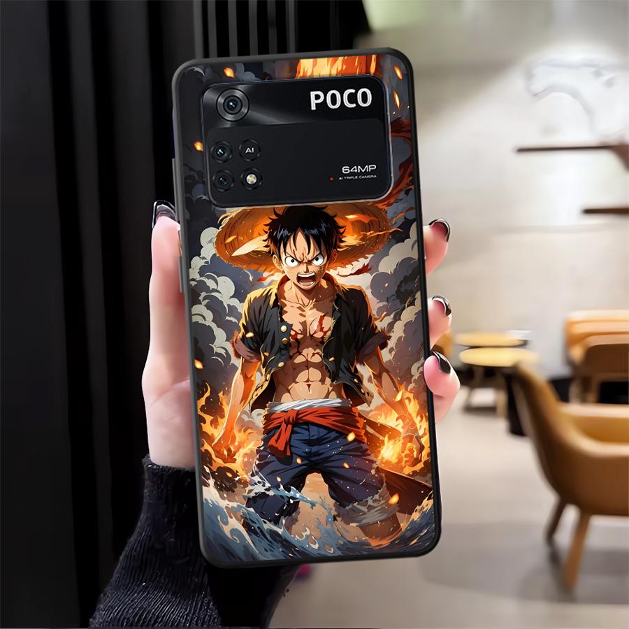 Hülle für Xiaomi Poco F3 F4 F5 X3 X4 X5 C65 M3 M4 Pro M5 C50 C51 Funda Handyhülle Luffy Ones Pieces