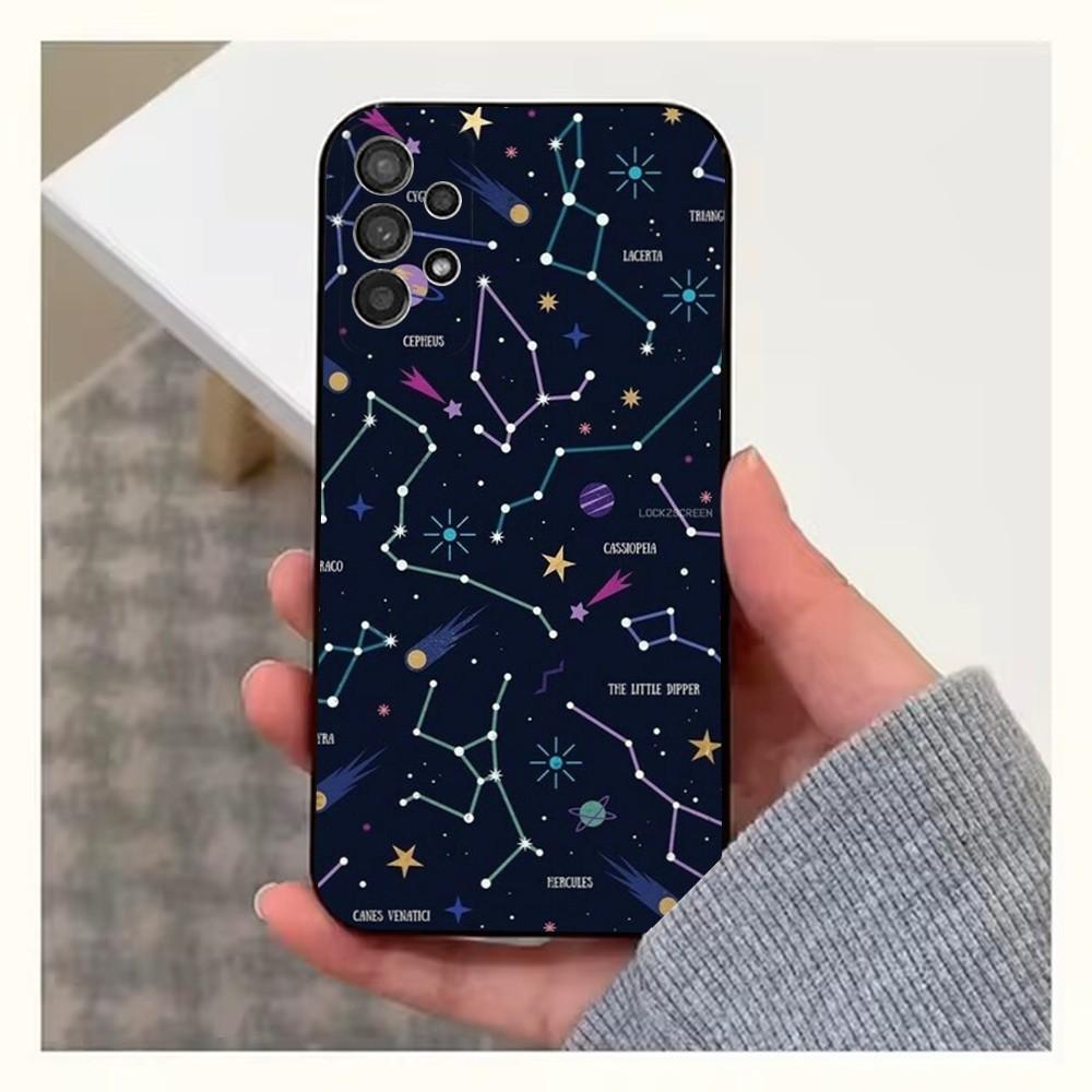 

Starry Night Constellations Phone Case For Samsung S25,S24,S23,S22,S20,S21,S10,Ultra,Plus,Lite,FE,Soft Silicone Black Cover Samsung S21 5G
