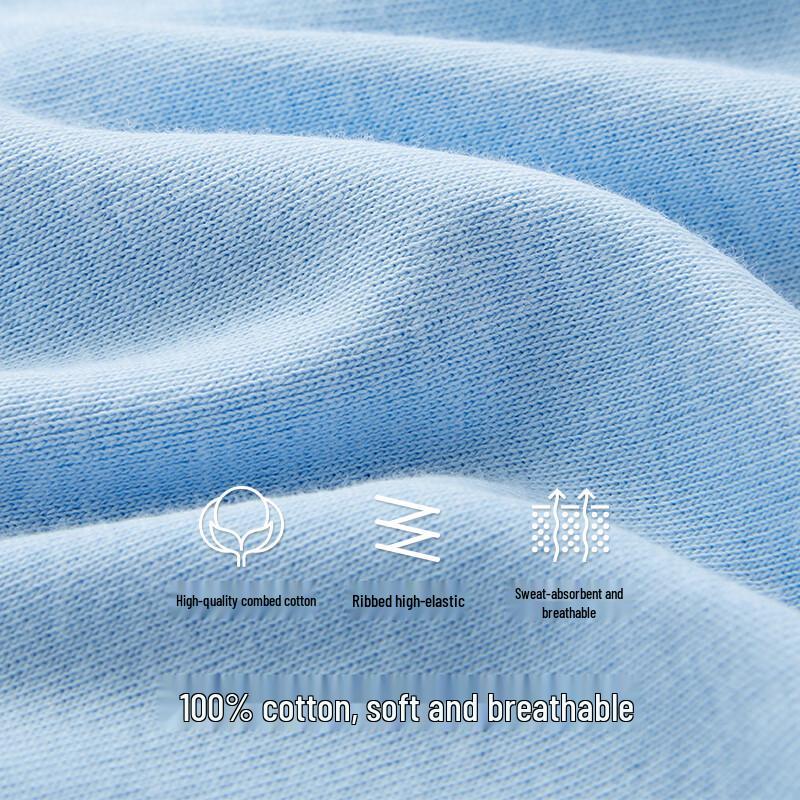 Sanqiang Men's High-Waist Cotton Briefs 3-Pack