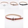 Women's Black Star Rhinestone Decorated Belt Summer Ins Fashion Casual Waistband