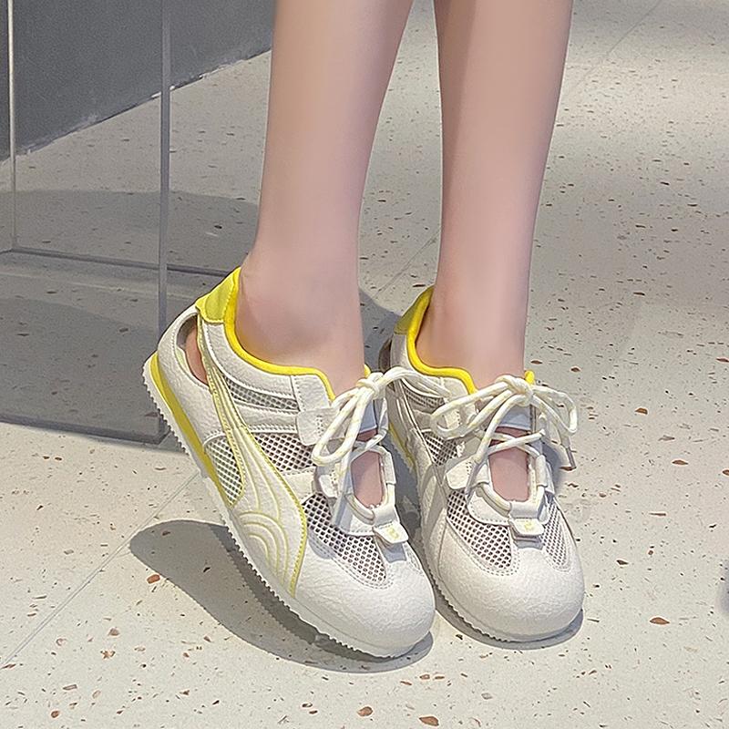 Fashion CRLAYDK Fashion Women Sneakers Hollow Out Summer Casual Tennis Platform Breathable Skate Shoes Mesh Walking Anti Slip Trainers