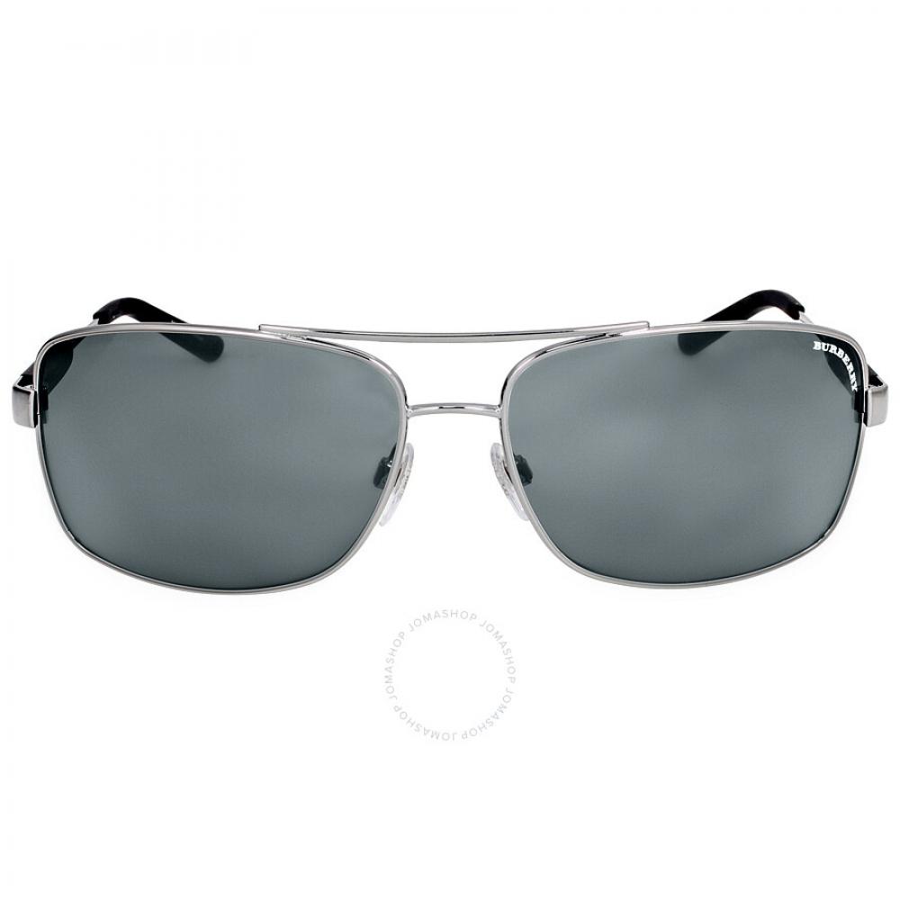 

Burberry Grey Rectangular Men s Sunglasses BE3074 100387 63