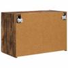 Wall Mounted TV Cabinet Smoked Oak Finish 59.5 x 31 x 40 cm