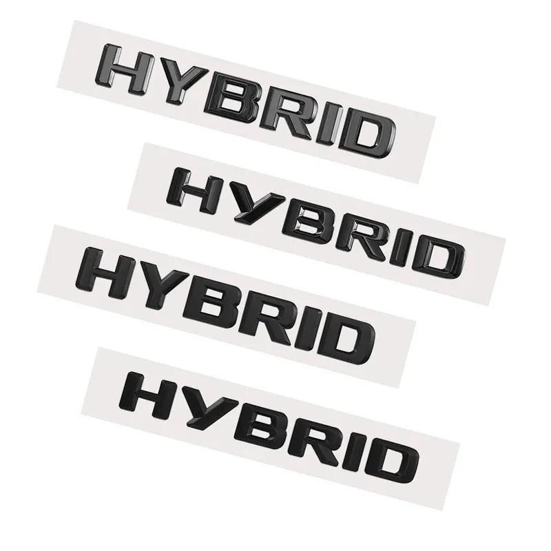 3D ABS Hybrid Letters Logo Badge Sticker Car Rear Trunk Emblem Decal High-Quality Automotive Exterior Accessories