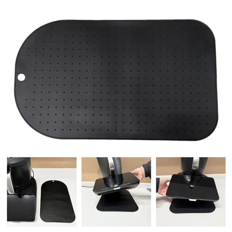 Nonslip Food Processor Base Mat Heat Resistant Silicone Texture Collection Tray Food Processor Accessories for Kitchen