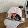 Women's Plaid Mini Backpack Junior High School Student Schoolbag Lightweight Backpack