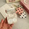 Creative Cute Portable Contact Lens Box Lenses Container Companion Care Box Travel Set With Mirror