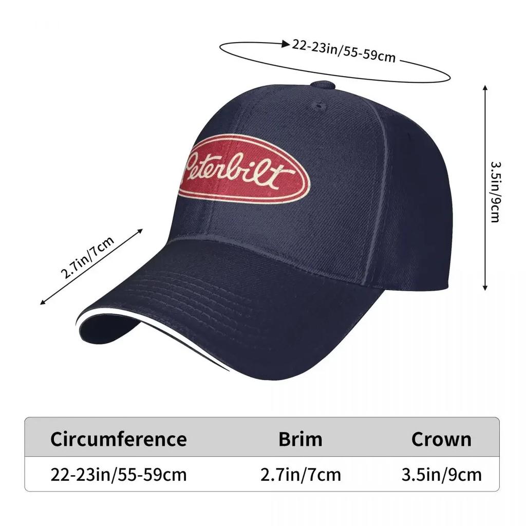 Peterbilt Truck Racing VintageCap Baseball Cap Cap Hat Rugby Winter Hat Women Men's